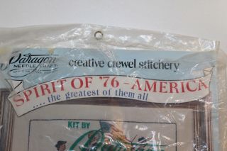 Vintage Paragon Crewel Stitchery Kit The Minute Men 0906 Spirit of ' 76 2