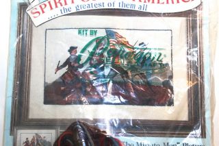 Vintage Paragon Crewel Stitchery Kit The Minute Men 0906 Spirit of ' 76 3
