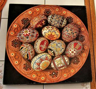 Vintage Springbok Ukrainian Folk Art Circular Jigsaw Puzzle Pzl6507 - Complete