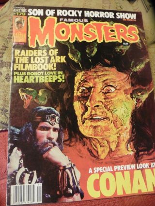 Famous Monsters Of Filmland 179 Rare Halloween 2 Raiders Of The Lost Ark Conan