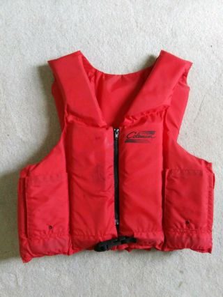 Vintage Coleman Life Jacket Vest Flotation Device Type Iii Adult Large / Xl