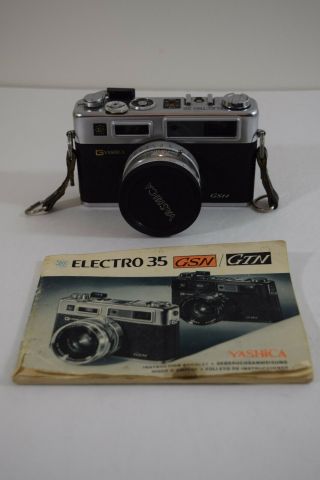 Yashica 35 GSN 35mm Film Electro Camera 1:1.  7 45mm Lens 3