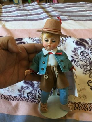 Vintage Madame Alexander Miniature Showcase (1988) Austria Boy 8 " Doll