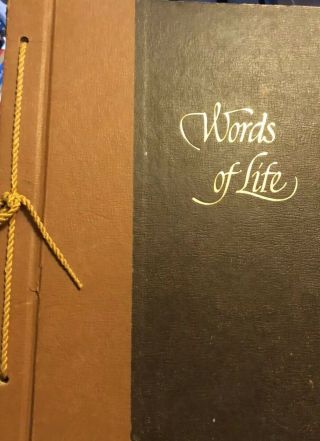Words Of Life By Charles L.  Wallis 1966 Hardcover First Edition