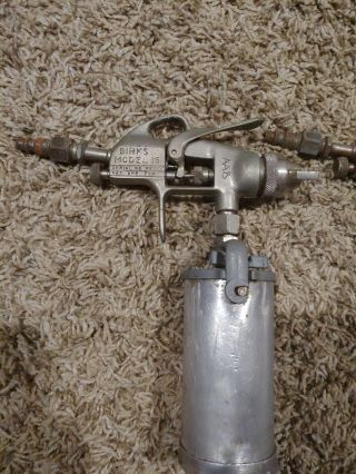 2 Vintage Binks Model 15 Paint Spray Gun,  Tank,  Nozzle 78SD Estate Find 2