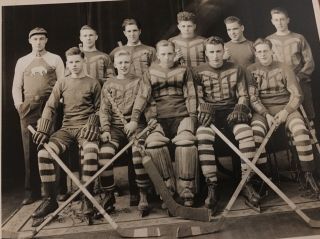 1930’s - 40’s Hockey Team Photo.  8x10 Vintage And In