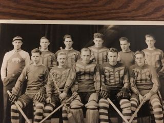 1930’s - 40’s Hockey team photo.  8x10 vintage and in 2