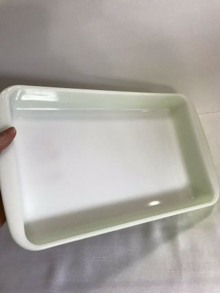 TWO Vintage Pyrex 232 and 222 Key Lime Green Baking Lasagne Brownie Cake Pans 7
