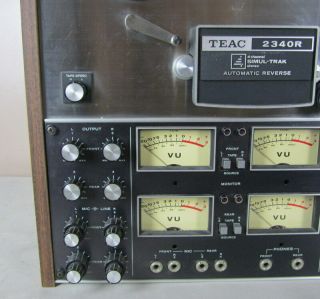 Teac 2340R Reel - To - Reel Tape Recorder For Repair 6
