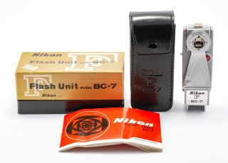(63) Vintage Nikon F Flash Unit Bc - 7 W/ib,  Pouch,  Box,  In Collector 