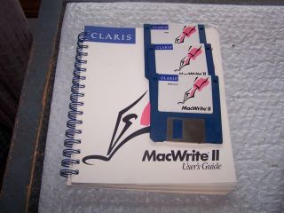 Apple Macintosh Claris Macwrite Ii Macintosh Word Processor On 800k Disks