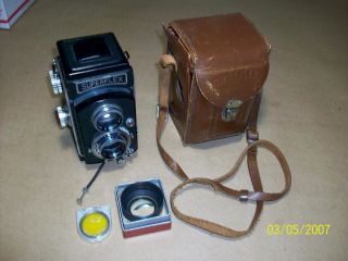 Superflex Tlr Camera Lens - S Anastigmat 1:3.  5 F=7.  5cm