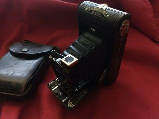 Vintage Kodak Vest Pocket Series III Film Camera with Matching Leather Case 2