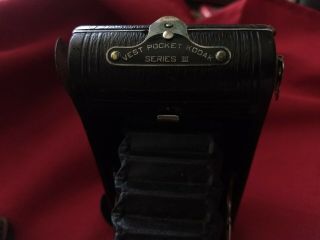 Vintage Kodak Vest Pocket Series III Film Camera with Matching Leather Case 3