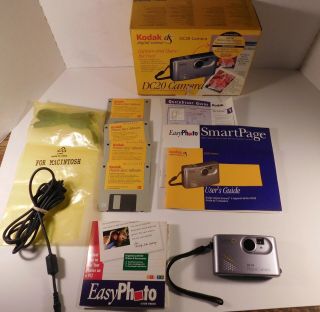 Kodak Digital Science Dc20 Digital Camera With Manuals,  Accessories And Box