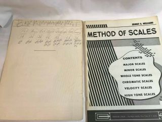 Method of Scales by Ernest S.  Williams Vintage 1974 Music Book 3