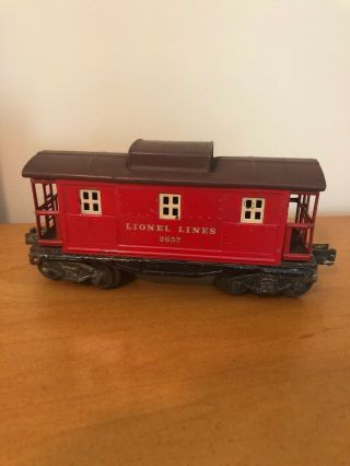 Vintage Lionel 2657 Caboose 1940 Prewar O Gauge Train Trains Red