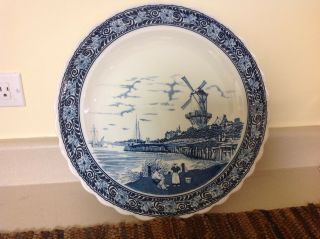 Vintage Delft Royal Sphinx By Boch Charger Cabinet Wall Platter