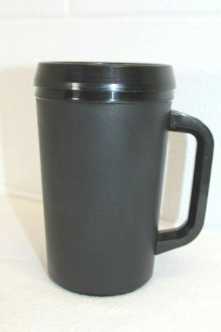 Vintage 20 Oz Aladdin Insulated Travel Coffee Cup Mug All Black
