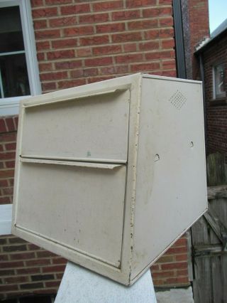 Vintage Double Door Bread Box Pie Safe Metal Tin Ready For Rehab
