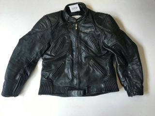 Modeka Essex Mens Vintage Leather Motorbike Jacket Black (mc1002)