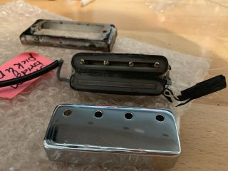 Early Vintage Gibson Eb Mini Humbucker Bass Pickup With Plastic Surround 1961