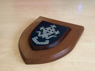 Vintage Old Mids RFC Rugby Club Wooden Plaque / Shield 4