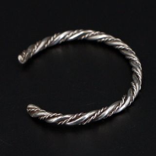 VTG Sterling Silver - NAVAJO Braided Twisted Rope 6 