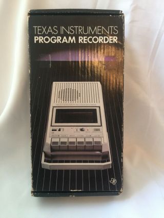 Vintage 1982 Texas Instruments Program Recorder