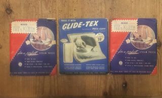 Vintage Pres Kloth Steam Press By Weaver And Glide - Tex Set Of 3