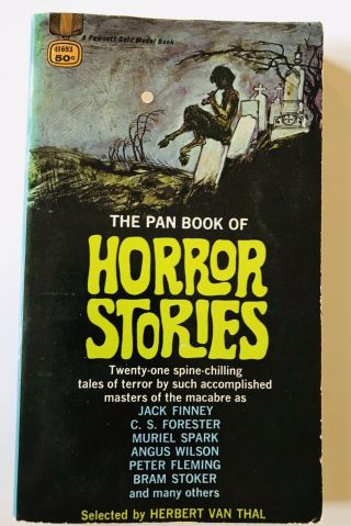First Pan Book Of Horror Stories 1966 Vintage Pb Stoker Finney Scary Short