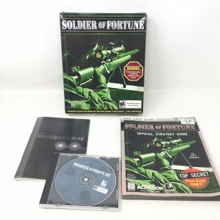 Soldier Of Fortune Big Box Pc Game 2000 Complete Shooter Vtg Y5b