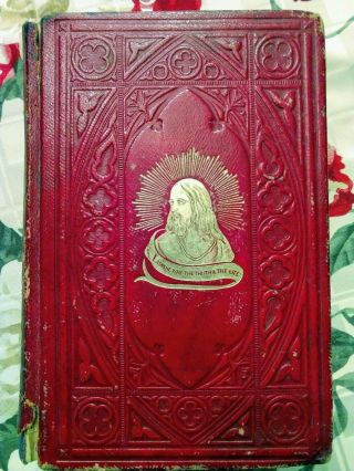 Vintage 1864 The Life Of Christ By Rev John Fleetwood - Leather Cover