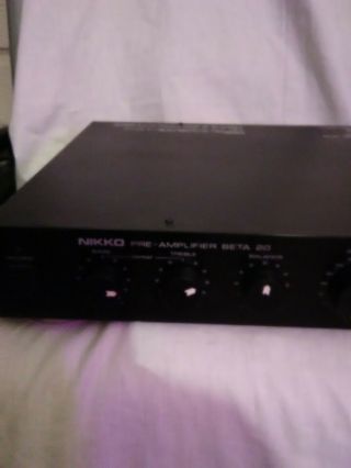 Nikko Beta 20 Pre - Amplifier 3