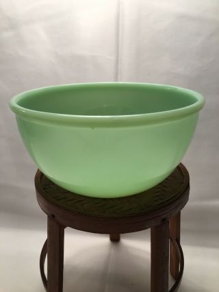 Vintage Fire King 5” Jadeite Mixing Bowl With Beaded Rim Ovenware 1960s