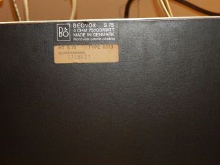 Vintage Bang & Olufsen Beovox S75 Speakers 6