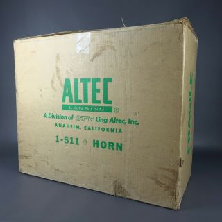 Vintage Altec Lansing 1 - 511B Sectoral Horn with Box 2