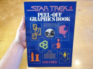 1979 Star Trek The Motion Picture Peel - Off Graphics Book Lee Cole Rare