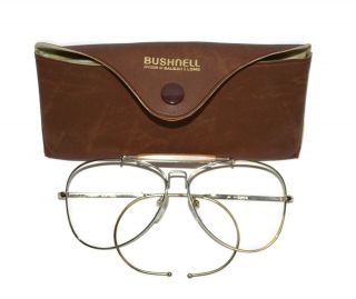 Vintage Bushnell Aviater Style Shooting Glasses Clear Lens