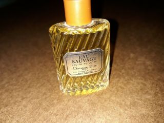 Vtg Eau Sauvage By Christian Dior Men’s Mini Sample Perfume Edt 0.  34 Oz