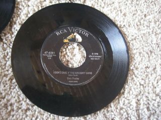 Vintage PLATTER PAK Vinyl Record Carrying Case & 23 Records (45) ELVIS 8