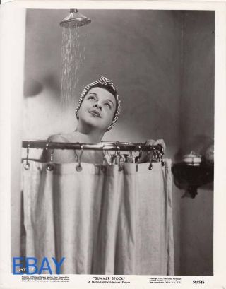 Judy Garland In Shower Summer Stock Vintage Photo