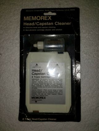 Vintage Memorex 8 Track Head Capstan Cleaner