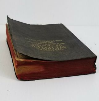 1940 Modern Webster Dictionary w/ Atlas of the World VTG Book Maps,  Standard Oil 4