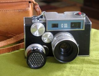 Argus C 33 35mm Rangefinder Camera With Optional Cm2 Meter Leather Case