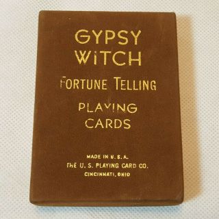 Vintage Gypsy Witch Fortune Telling Playing Cards 1930 