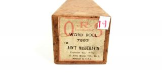 Vintage Qrs Word Roll 7883 Ain 
