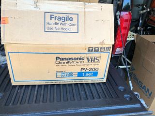 Vintage Panasonic PV - 200 OmniVision OmniMovie VHS Camcorder orginal box 6