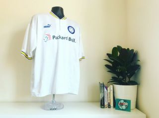 Leeds United 1996/1998 Home Football Shirt Retro Vintage Puma 42/44” Xl