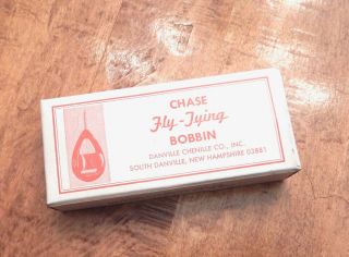 Vintage Chase Fly Tying Bobbin With Papers